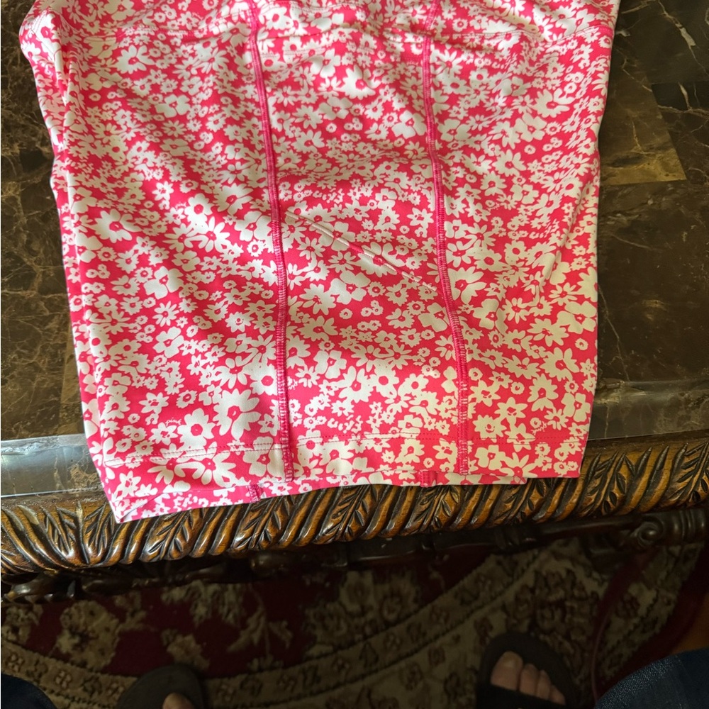 PINK Victoria's Secret Pink and White Bike Shorts